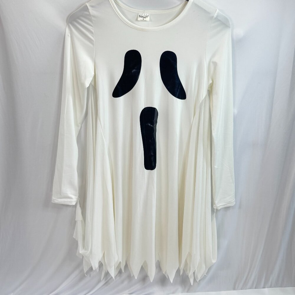 Spirit Halloween Women’s Ghost Costume Dress Small White Long Sleeve - Picture 1 of 5